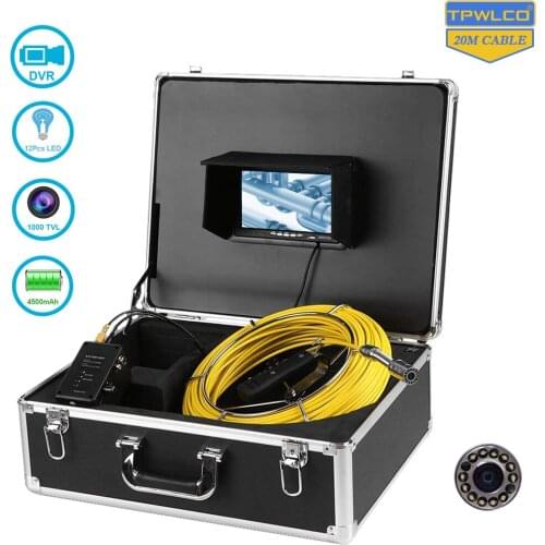 7 inch TFT Monitor USB Inspection Camera Video Pipe Sewer Drain Endoscope Waterproof IP68 23MM Lens Pipeline Inspection