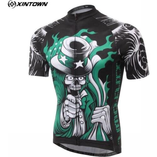XINTOWN Team Necromancer Summer Outdoor Ropa Ciclismo Bicycle Sportwear Bike Short Sleeve Jersey Shirts