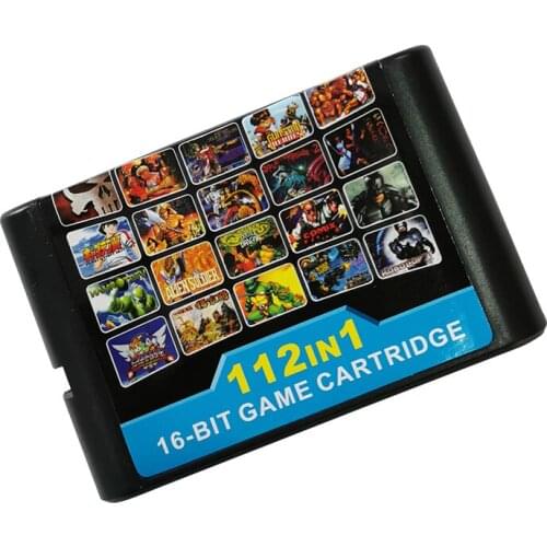 112in1 Game Cartridge Super Combo 16 bit Game Card for Sega Megadrive Genesis Console With Fast shipping-NTSC US
