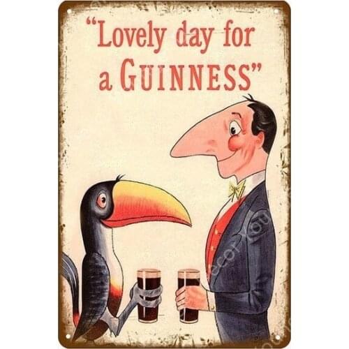 My Goodness My Guinness Metal Painting Poster Vintage Bar Pub Decorative Plaque Home Decor Beer Advertising Wall Tin Sign YI-056
