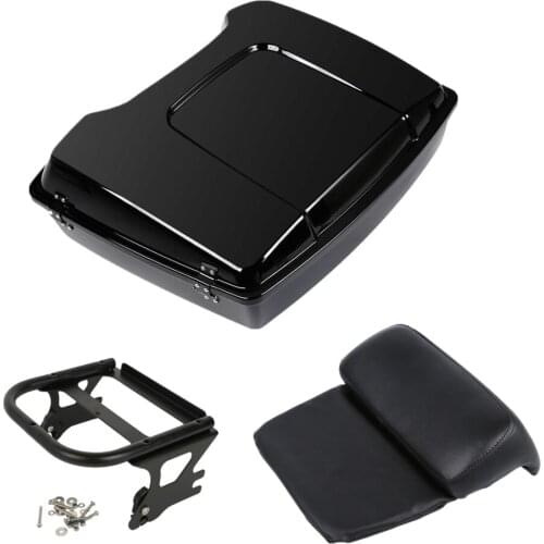 Motorcycle Razor Tour Pack Trunk Backrest Mount Rack For Harley Touring Road King Road Glide Street Glide FLHT FLHR 97-08