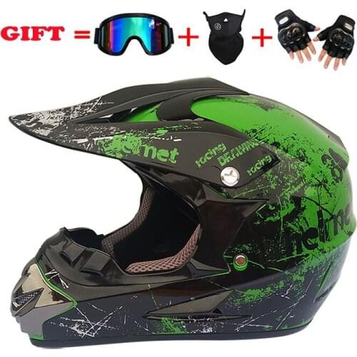 Motorcycle helmet, cross country helmet, all year round helmet, full helmet, goggle mask, glove protective helmet