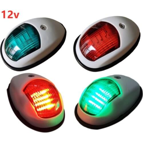 2pcs LED Navigation Light 10V-30V Signal Warning Waterproof Lamp Starboard Port Side Light For Marine Yacht Truck Trailer Van