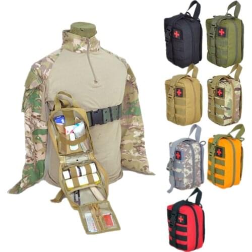 Portable Tactical First Aid Kit Medical Waist Safety Bag For Hiking Travel Emergency Treat Case Survival Tool Military EDC Pouch