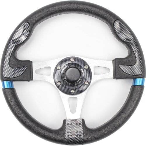 SANJODS Sports Steering Wheel Golf Modified Steering Wheel 13 Inch 320mm Aluminum Moving Rudder