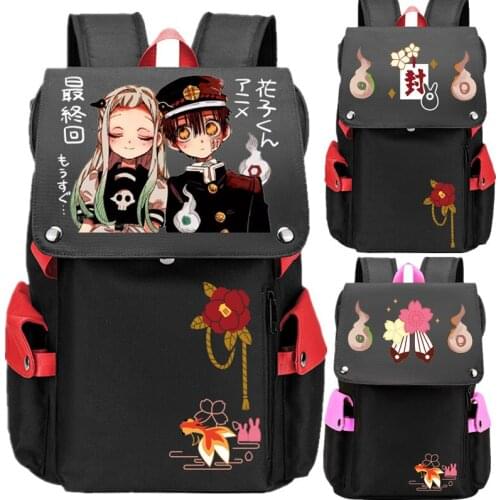 Toilet-bound Jibaku Shounen Hanako-kun USB Port Book bag Backpack Zipper Rucksack Anime Student School Computer Bag Travel Gifts