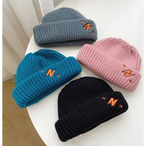 Beanies Hat Winter Hats For Woman Embroidery N Wool Casual Fashion Personality Warm Hat Wholesale
