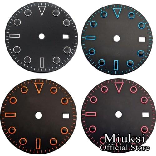 Miuksi 28.5mm/31.5mm sterile watch dial fit ETA2824 2836 Mingzhu DG 2813/3804 Miyota 8215 8205 821A Seagull 1612 movement
