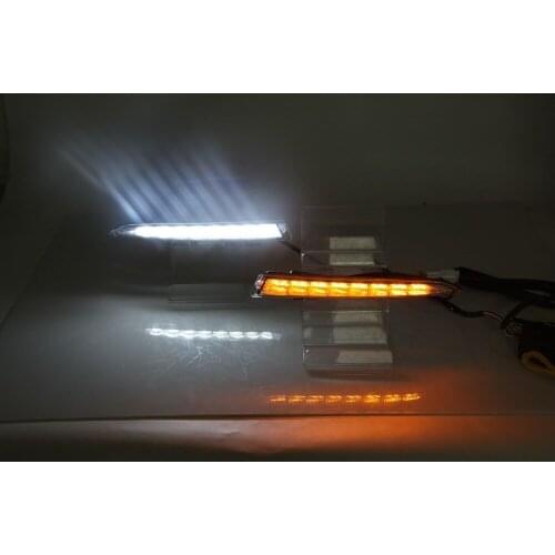 EOsuns LED daytime running light DRL for FORD Maverick Escape Kuga 2013, wireless switch, yellow turn signal, auto off control