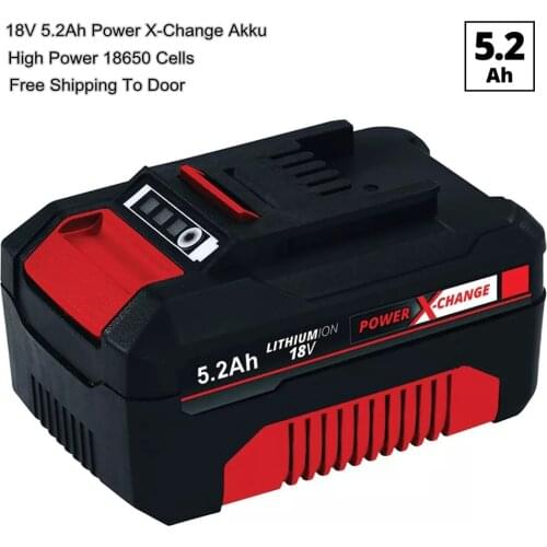 Factory New 18V 4.0Ah Lithium-ion Rechargeable Battery 4511481 for Einhell 18-Volt Power X-Change Cordless Power Tools Ozito