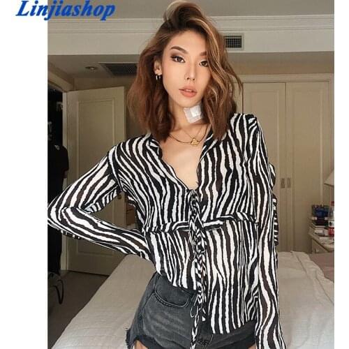 Women zebra summer top sexy front bow tied hollow out camis casual streetwear femme vestidos