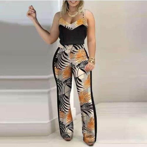 2021 Summer/Spring New Fashion Casual Personality Sling Casual Tow Piece for Women Female Pants Suit A244