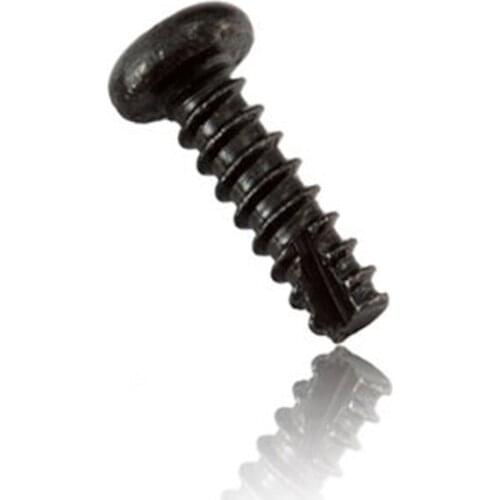 30Pcs M2.6 Round Pan head Cutting Falt tail Screws Self-tapping band gap electronic Cross Phillips screw bolt 4mm-12mm L black