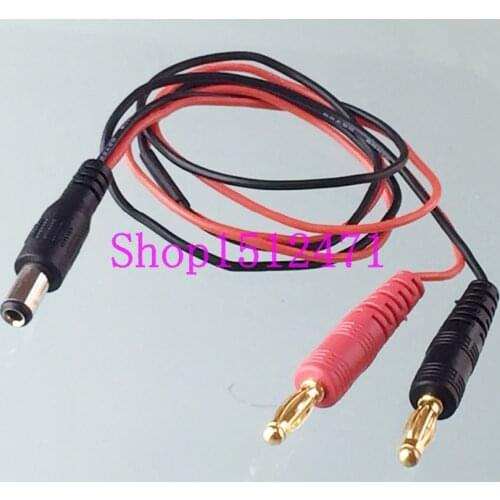 4mm Banana Plug to 5.5 X 2.1mm DC Power Male Plug Charger 22AWG 60CM Cable
