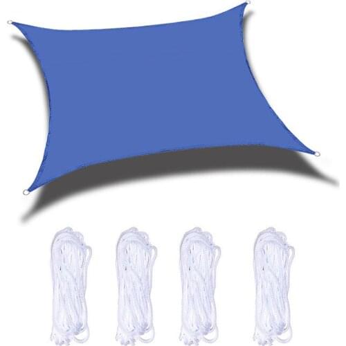 4x4 M Waterproof Canvas Canopy Garden Outdoor UV Protection Sunshade Table Chair Protector Net Sail