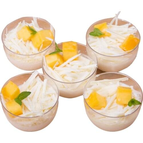 50pcs High quality U shape transparent ice cream jelly yogurt cake dessert plastic cups wedding birthday party dessert cups