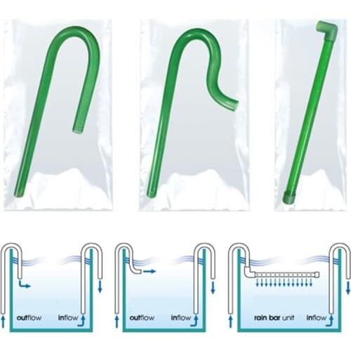 Aquarium Filter Accessory Plastic Inlet Outlet Tube Rainbar Unit Inflow Outflow Lily Pipe