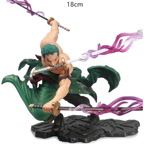 Hot-Selling Japanese Anime Roronoa Zoro Statue Battle Version PVC Action Model Collection Cool Stunt Doll Toys