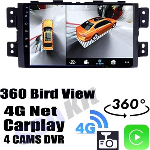 Car Audio Navigation GPS Carplay DVR 360 Birdview Around 4G Android System For KIA Mohave Borrego HM