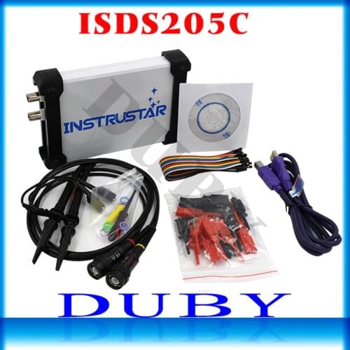 ISDS205C Upgrade Version MDSO-LA PC USB Analog Virtual Oscilloscope 16 Channel Logic Analyzer Bandwidth 20M Circuit Analysis FS