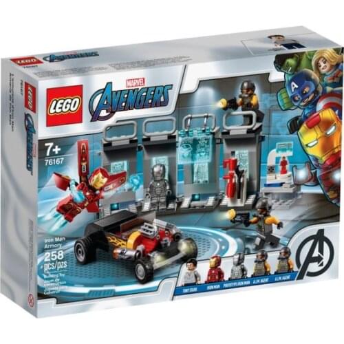 Lego Marvel Avengers 76167 Iron Man Armoury great toys birthday gift kids 258pcs bricks minifigure playset superhero fans