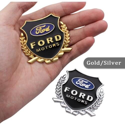 2Pcs Metal Car Body Stickers Decals Auto Decoration Accessories For Ford Focus 2 3 1 Fiesta MK1 MK2 MK3 MK4 5 MK7 Fusion Ranger