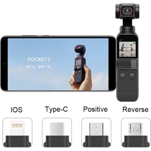 Micro USB TYPE-C IOS Smartphone Adapter Android Data Connector Interface for DJI Pocket 2 Handheld Gimbal Camera Accessories