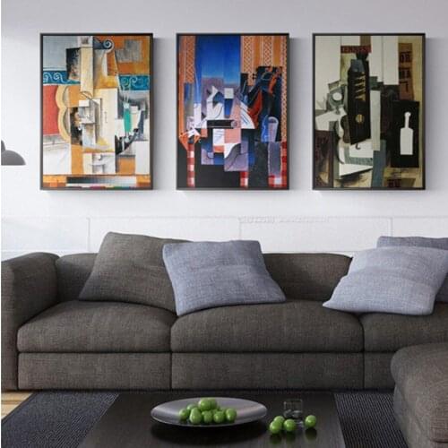 Modular Poster Wall Artwork Prints Picasso World Famous Abstract Guitar Pictures Nordic Home Decor Canvas Painting For Bedroom