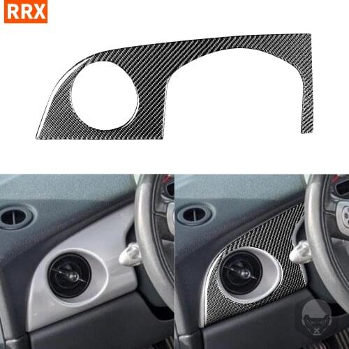 For Mini Cooper S One Hatch R50 R53 2005 2006 Carbon Fiber Stickers Driver Side Air Vent Outlet Panel Interiors Car Accessories