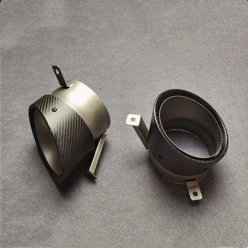 Carbon Fiber Exhaust tip For R8 2007 2008 2009 2010 2011 2012 2013 2014 2015 Stainless Steel For Akrapovic Car Muffler Tip