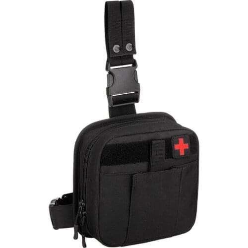 Men Nylon Belt Fanny Waist Pack Bum Bags Accessory First Aid Molle Sundries Military Tactics Fanny Medical Hip Leg Drop Bag