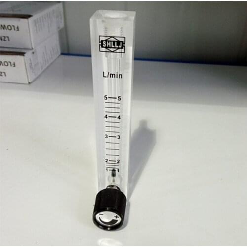 LZQ-7 1-5LPM air flow meter gas flow meter Indicator with control valve for Oxygen conectrator flow adjustable Height 12cm
