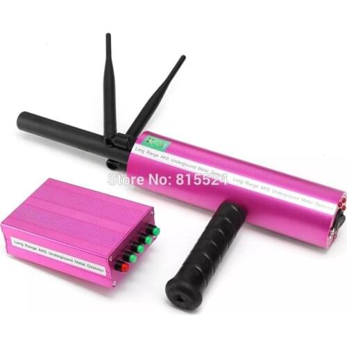 AKS Detective Handhold 3D Pro Metal Detector Long Range Diamond Finder Pink