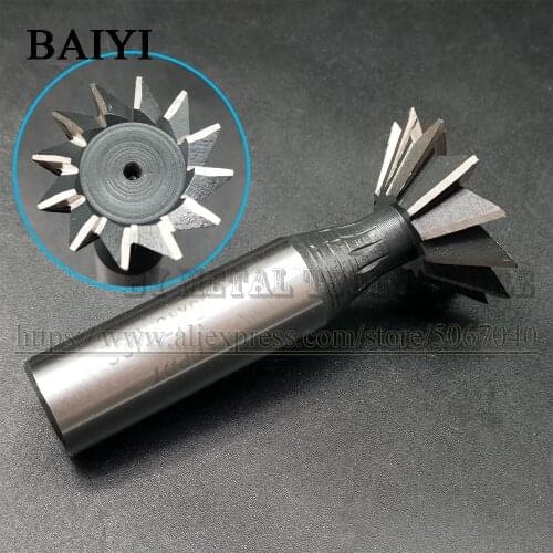45/55/60 Degrees HSS Straight shank dovetail milling cutter 10/20mm Dovetail Milling Cutter CNC End Mill Straight Shank CNC Rout