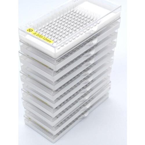 Wholesale 10 Cases Premade Russian Volume Fans 3d/4d/5d/6d Mink Eyelashes Long Stem Lash Pre made Eyelash Extensions Supplies