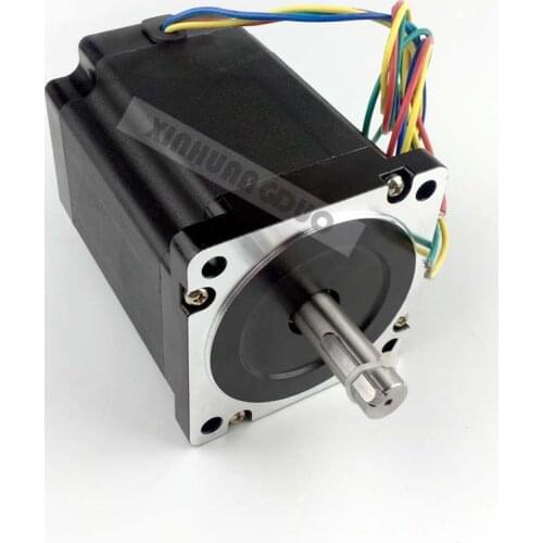 Nema 34 Stepper Motor 86BYG 114MM 5A 1230 oz-in Stepper Motor Shaft 14mm for CNC Engraving Machine High Torque 34HS4802