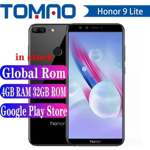 Global Rom Honor 9 Lite Cell phone Android 8 Octa Core Hisilicon Kirin 659 3GB 4GB RAM 32GB ROM 13.0MP 3000mAh 5.65" Google Play