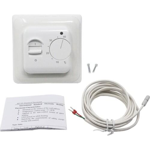 AC 220v 16A Electric Floor Heating Thermostat Temperature Controller Energy Saving Indoor Room Warm Heater Thermoregulator