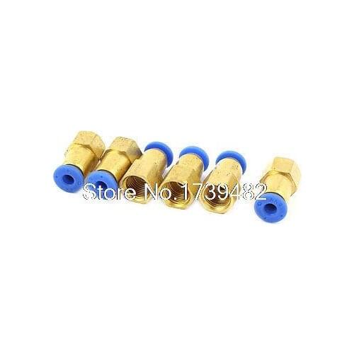 Air Compressor 9mm to 4mm Pneumatic Quick Fitting Coupler Adapter 6Pcs