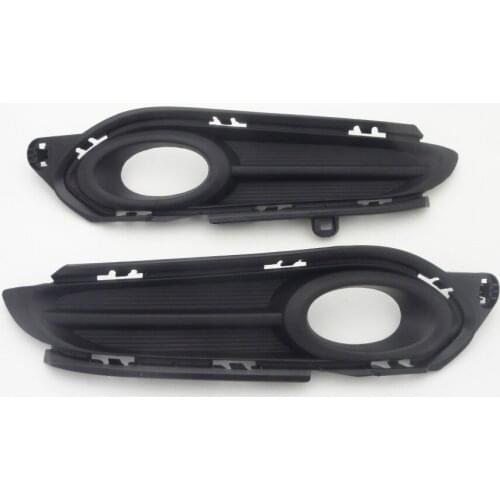 1 Pair Front Bumper Center Lower Grille Fog Light Cover for Honda HR-V 2016-2017