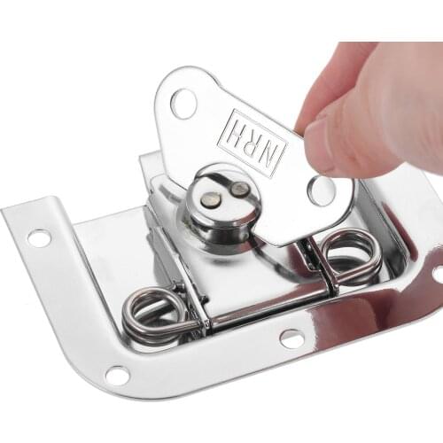 1PC Toolkit Equipment Box Spring Loaded Recessed Butterfly Latch Lock Toolbox Cabinet Latch Lock Furniture Fittings 101*108mm