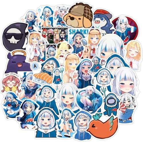 10/30/50pcs Hololive Vtuber Stickers PVC Waterproof Laptop Bicycle Motorcycle Notebook Car Phone Kawaii Graffiti Kid Sticker Toy