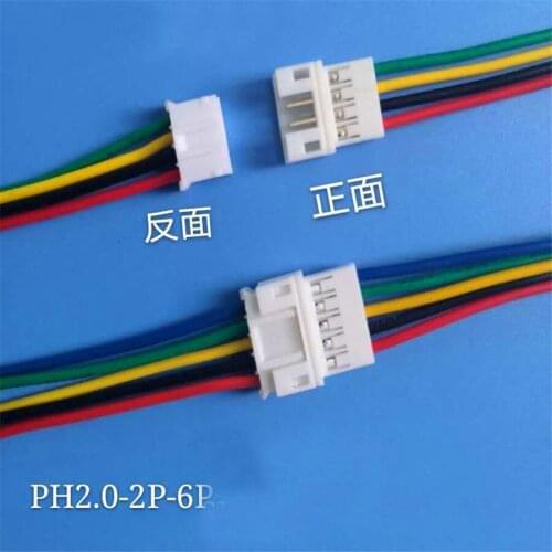 10Pair Micro PH2 JST PH 2.0 PH2.0 2P 3P 4P 5P 6PIN Male Female Plug Connector With Wire Cables 200mm