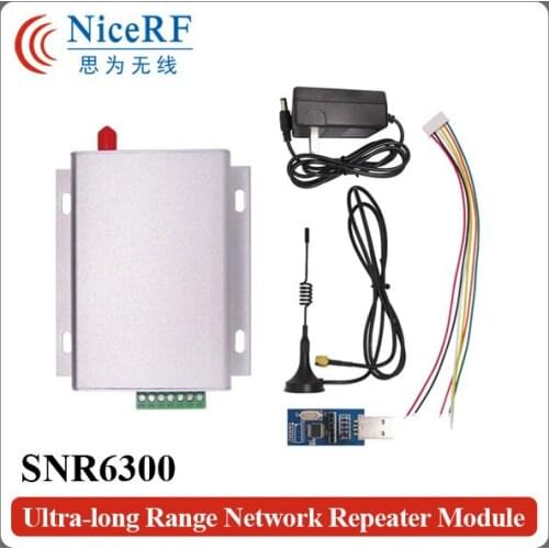 2pcs/pack SNR6300 3W 6KM Ultra-Long Range SI4432 Network Repeater Module|433MHz TTL Interface Wireless Transceiver Module