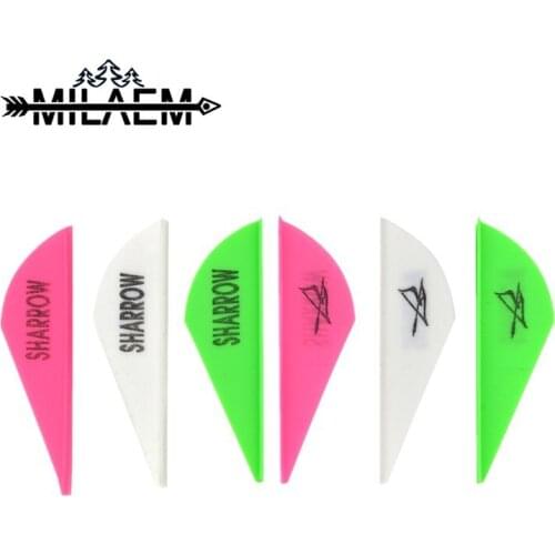 50/100pcs 2 Inch Archery Rubber Arrow Feather Short Arrow Vanes Fletching For Compound Recurve Bow Hunting Shooting Accessories