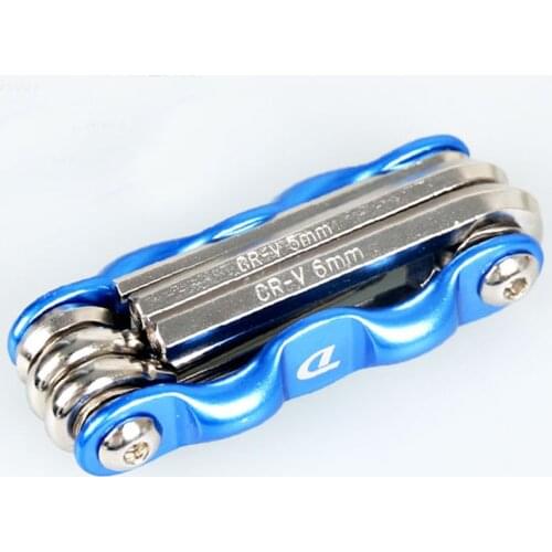 6 in 1 Multi Usage Bike Bicycle Repair Tools Kit Hex Wrench Nut Tire repair Hex Allen Key Screwdriver Socket Extension Rod