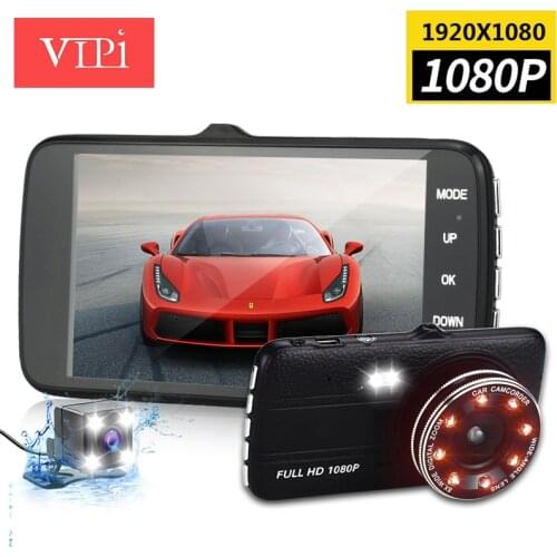 A Dual Lens Car DVR Auto Camera Dvrs FHD1080P Night Vision Parking Video Registrator Dash Cam Recorder Camcorder Vehicle