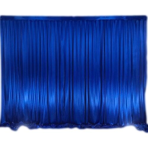 Free Shipping 3X3M 10X10FT 3X6M 10X20FT Ice Silk Fabirc Backdrop Curtain Drapes Stage For Wedding Event Party Banquet Decoration