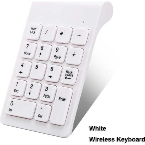 Mini 2.4GHz Wireless USB Numeric Keypad Numpad Number 18 Keys Pad For PC Laptop Multi-Function Button Smart Power Saving