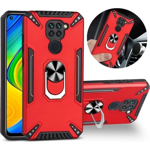 For Xiaomi Redmi 9T Case Car Magnetic Ring Armor Shockproof Holder Cover For Xiaomi Redmi 9T 9 T Redmi9T Protection Back Cases